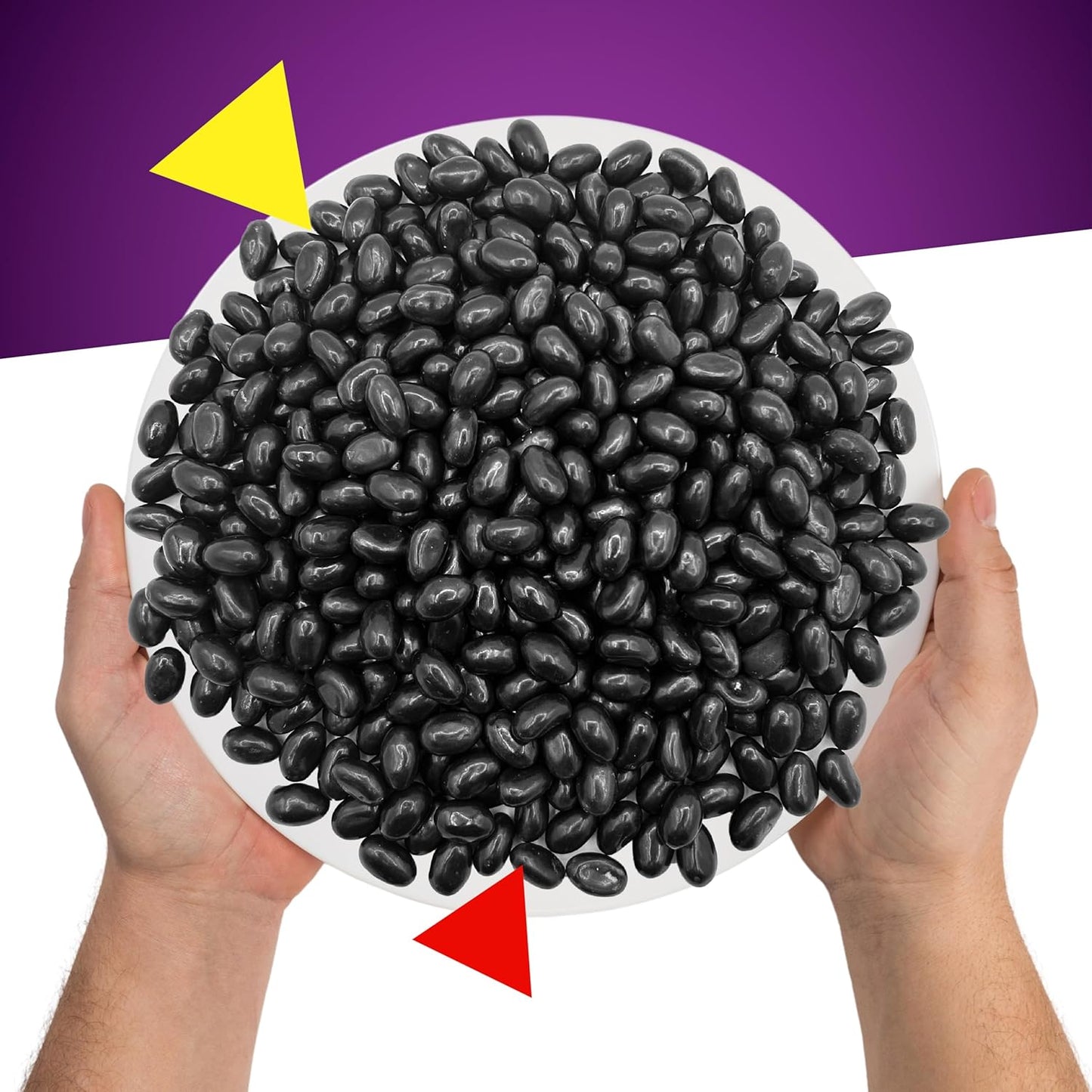 Black Licorice Jelly Beans | 2 Pound Bag | Black Jelly Beans Bulk | Old Fashioned Candy for Buffet, Snacking & Gifting | Nostalgic Treat with Bold Licorice Flavor