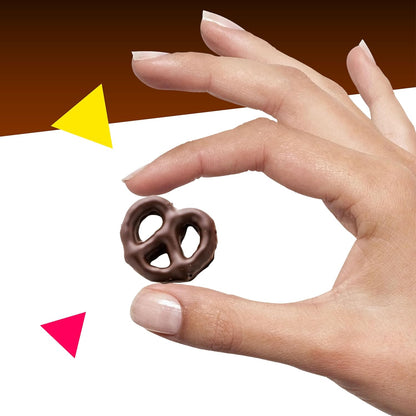 Dark Chocolate Covered Pretzels | 40 Ounce Bag | Salted Pretzels in Mildly Sweet Chocolate Coating