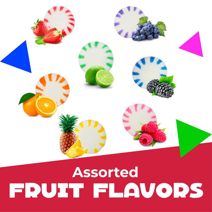 Fruit Starlights Hard Candy Assortment | 1 Pound Bag - Approx. 85 Count | Individually Wrapped Hard Candy | Assorted Flavors | Starlight Fruit Candies