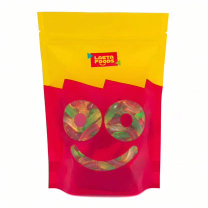 Halloween Gummy Worms, Chewy Candy, Fruit Flavored, 1 Lb Bag