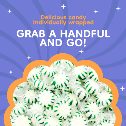 Starlight Mints, Spearmint Candy Individually Wrapped, 1 Lb Bag