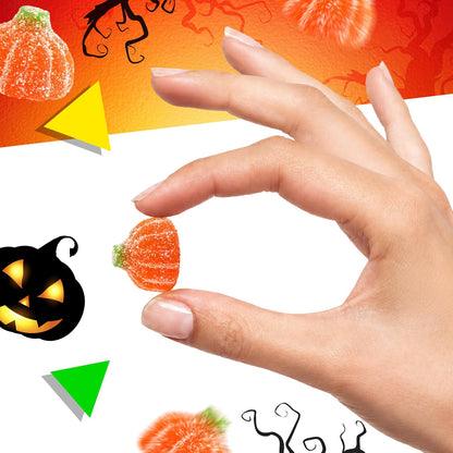 Pumpkin Jelly Candy, Orange Flavor, 1 lb Bag