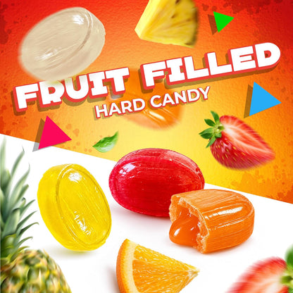 Arcor Fruit Filled Hard Candy Individually Wrapped, 1 Lb Bag