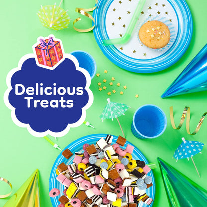 English Licorice Candy | 2 Pound Bag | Allsorts Licorice Mix | Gourmet English Candy Bulk | Old Fashioned Candy for Buffets and Gifting | Mixed Shapes and Textures