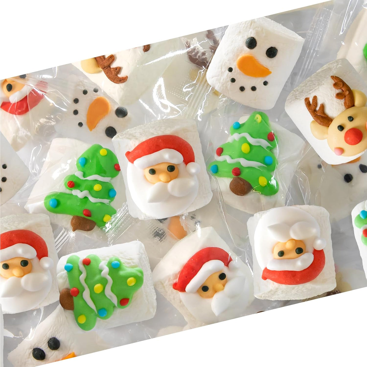 Christmas Marshmallow Candy, Individually Wrapped, 3.5 Oz Gift Bag