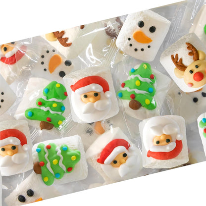 Christmas Marshmallow Candy, Individually Wrapped, 3.5 Oz Gift Bag