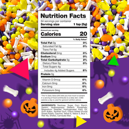 Halloween Zombie Sprinkles Mix for Cakes, Cupcakes and Baking, 6 Oz Bag