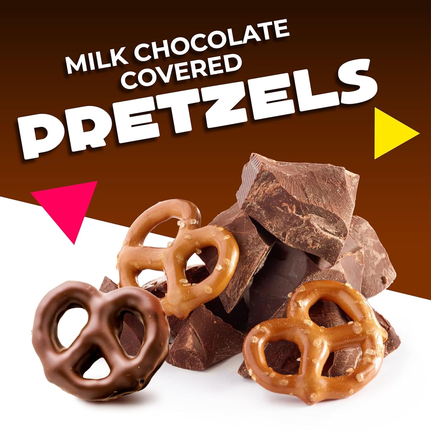 Milk Chocolate Covered Pretzels | 40 Ounce Bag | Salted Pretzels in Creamy Chocolate Coating