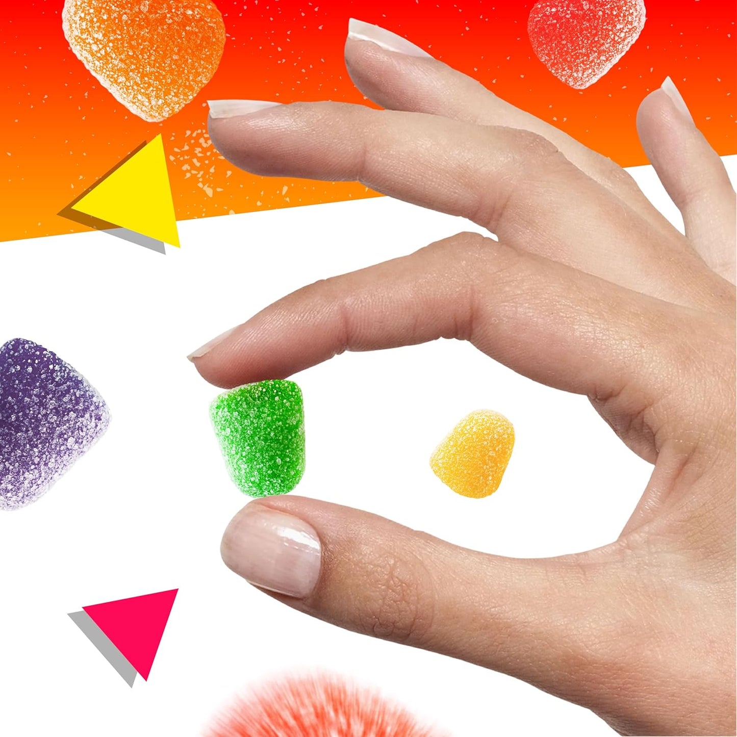 Gum Drops Jelly Candy | 1 Lb Bag | Assorted Fruit Flavors | Nostalgic Candy | Chewy Gumdrops in Strawberry, Orange, Grape, Lime & Pineapple | Old Fashioned Jellies