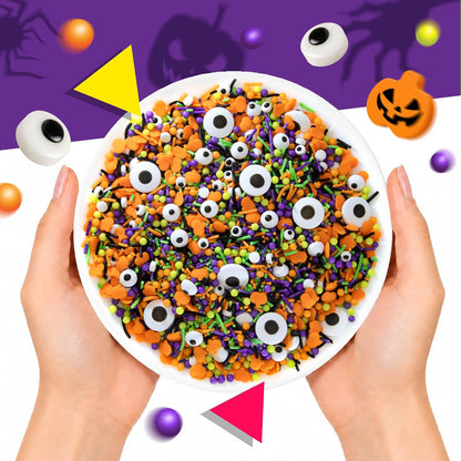 Halloween Sprinkles Mix for Cake Decorating and Baking, 6 Oz Bag