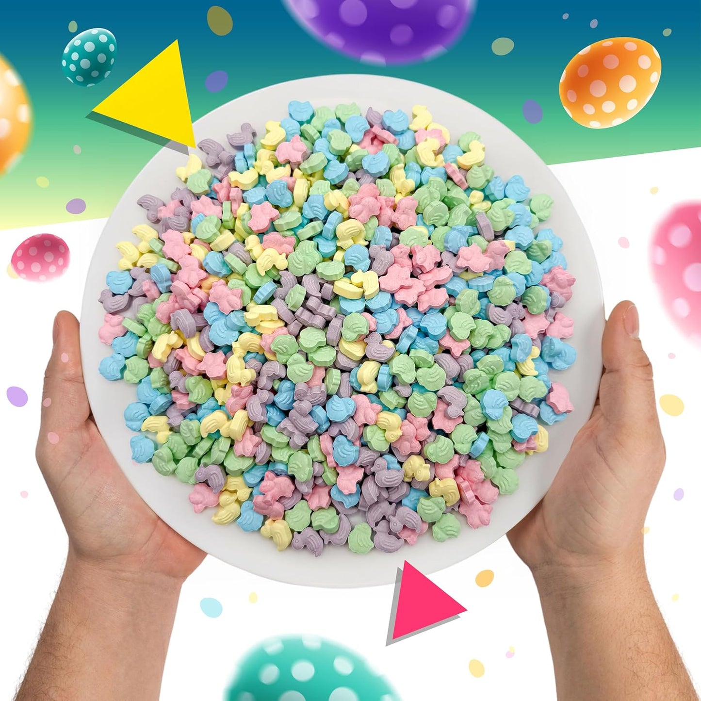 Easter Candy | 1 Pound Bag | Ducks, Chicks and Bunnies Candy for Easter Eggs and Baskets | Fruit Flavored Hard Candies for Gifting and Dessert Decorating