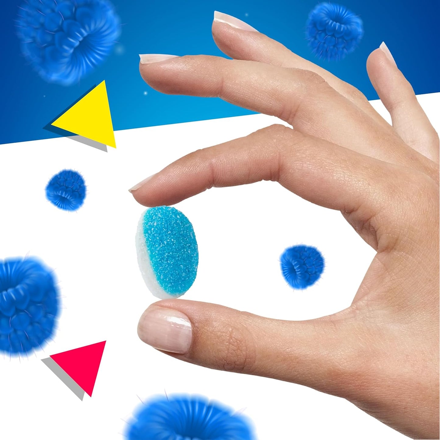 Blue Raspberry Puffs Gummy Candy | 1 Lb Bag | Blue Candy for Baby Shower Favors & Gender Reveal Parties | Puffy Gummies for Goodie Bags & Cake Decorating