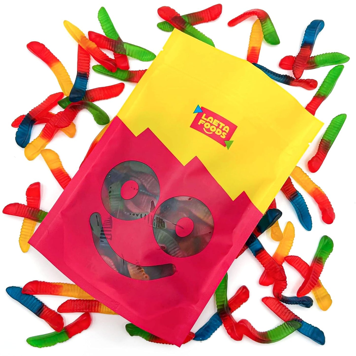 Gummy Worms Candy | 1 Pound Bag | Assorted Fruit Flavored | Gummy Candy with Chewy Texture | Classic Gummi Worms for Parties, Snacking and Candy Buffets