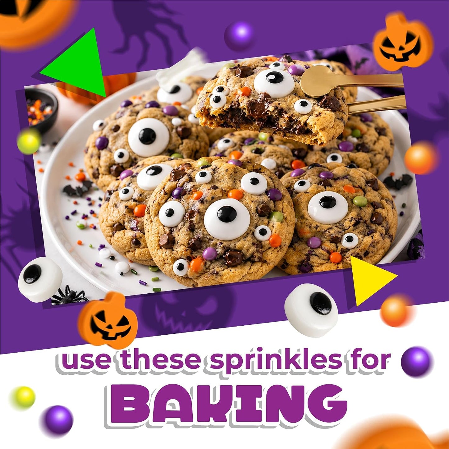 Halloween Sprinkles Mix for Cake Decorating and Baking, 6 Oz Bag