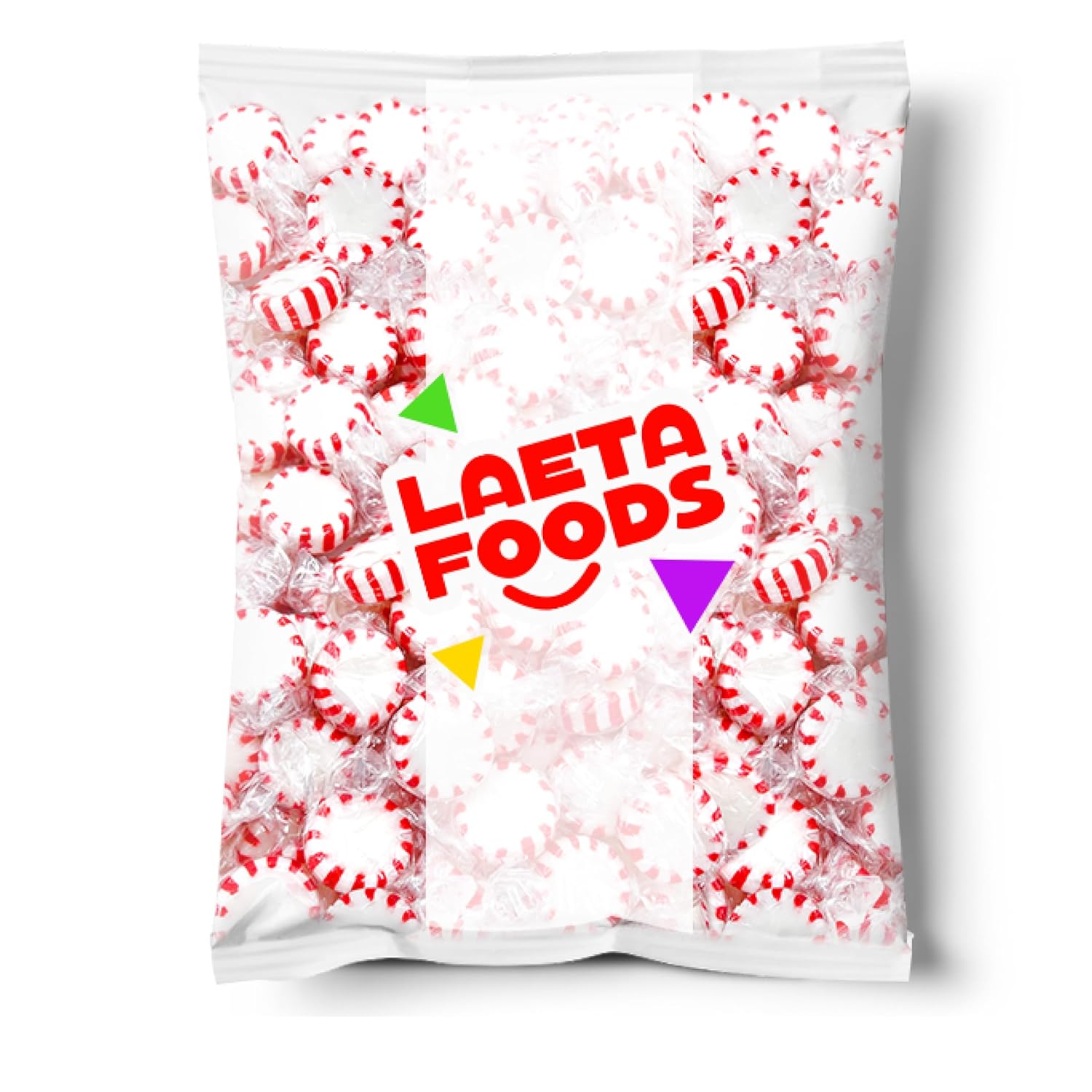 Arcor Starlight Peppermint Mints | 1 Pound Bag - Approx. 75 Count | Old Fashioned Hard Candy | Individually Wrapped Candy for Office Bowls & Gifting