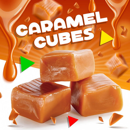 Caramel Cubes Candy | 1 Pound Bag - Approx. 65 Count | Classic Chewy Treat, Individually Wrapped