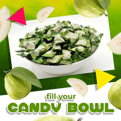 Guava Candy | 1 Pound Bag | Exotic Candy Individually Wrapped | Classic Guava Hard Candies for Buffets, Gifting, Party Treats, Events, Office Bowls & Sharing