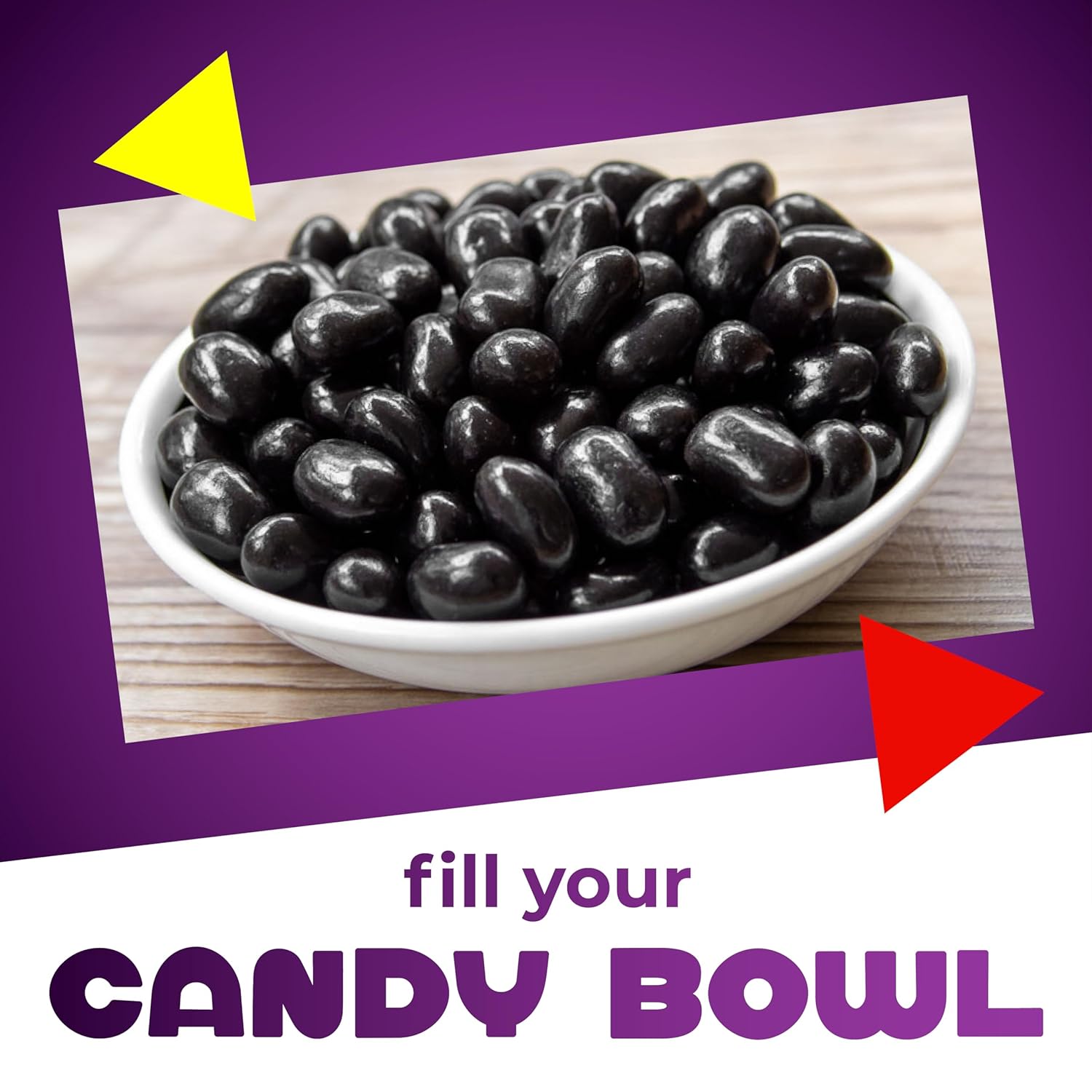 Black Licorice Jelly Beans | 2 Pound Bag | Black Jelly Beans Bulk | Old Fashioned Candy for Buffet, Snacking & Gifting | Nostalgic Treat with Bold Licorice Flavor