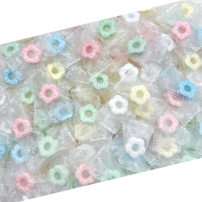 Sugar Free Candy | 1 Pound Bag | Flower After Dinner Mints Individually Wrapped | Sugar Free Hard Candy | Lemon, Peach, Grape, Mint, Vanilla | Wrapped Mints for Office