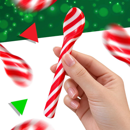 Christmas Candy Cane Spoons, Peppermint Flavor, 12 Count - Pack of 3