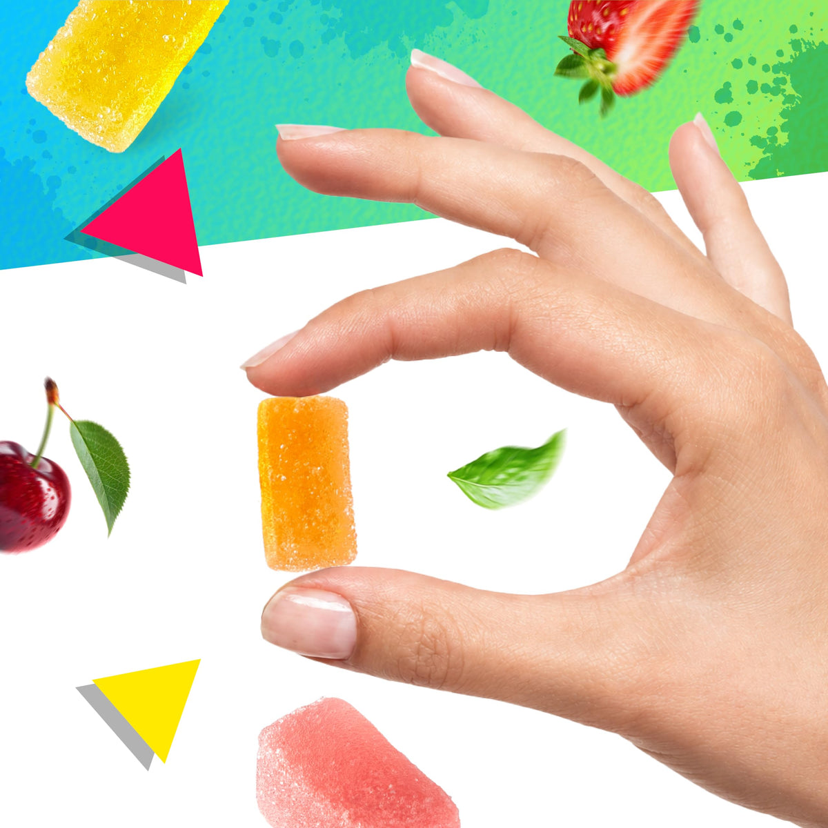 Sugar Free Candy, Jelly Candy in Assorted Fruit Flavors, 8 Oz Bag