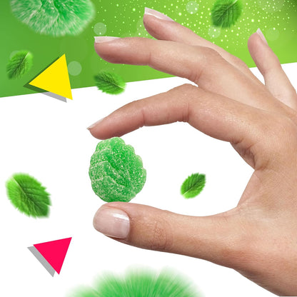Spearmint Leaves | 2 Pound Bag | Jelly Candy | Soft Refreshing Sweets