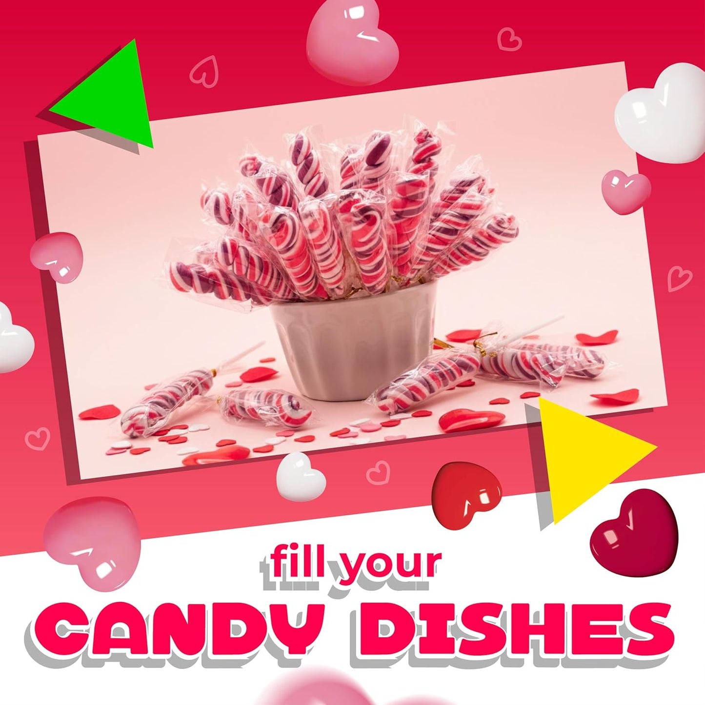 Swirl Lollipops | 30 Count Jar | Mixed Fruit Flavor | Easter Candy | Pink Lollipops Individually Wrapped | Twisty Suckers Party Favor Candy for Girls' Themed Events | Pink Candy