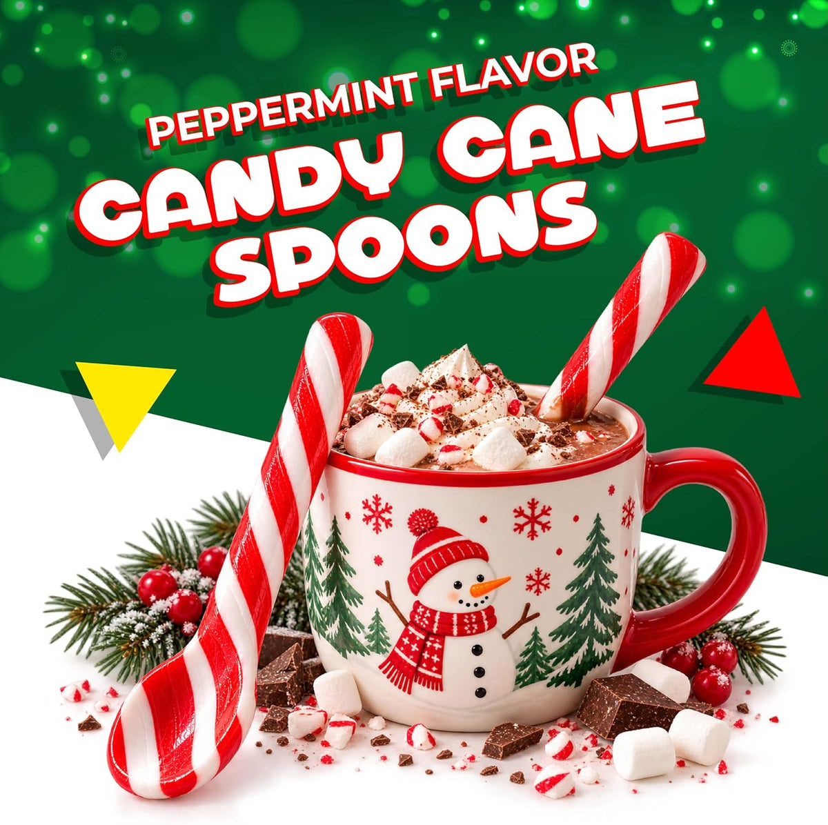 Christmas Candy, Peppermint Spoons, 12 Cnt Gift Box