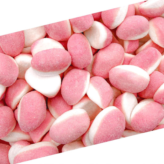 Strawberry Gummy Candy | 1 Pound Bag | Puffy Strawberry Gummies | Pink Candies for Baby Shower, Gender Reveal, and Girls' Parties | Fluffy Pink Drops | Chewy Treat