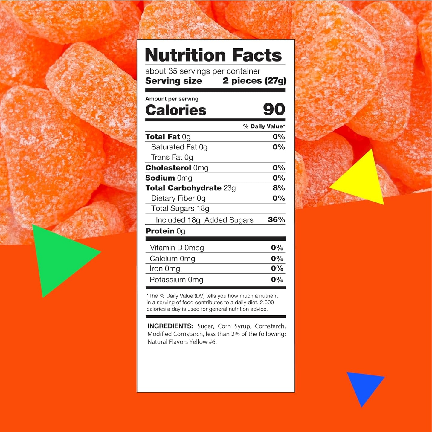 Orange Slices | 2 Pound Bag - Approx. 70 Count | Jelly Candy | Old-Time Treats |Old Fashioned Candy