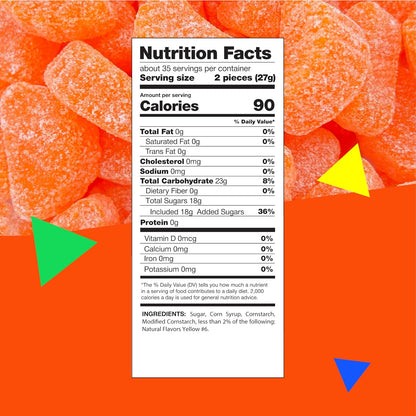 Orange Slices | 2 Pound Bag - Approx. 70 Count | Jelly Candy | Old-Time Treats |Old Fashioned Candy