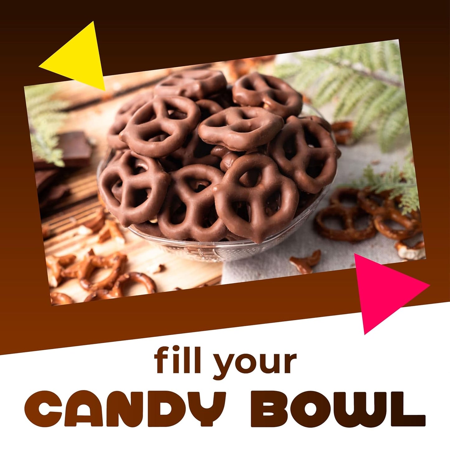 Milk Chocolate Covered Pretzels | 40 Ounce Bag | Salted Pretzels in Creamy Chocolate Coating