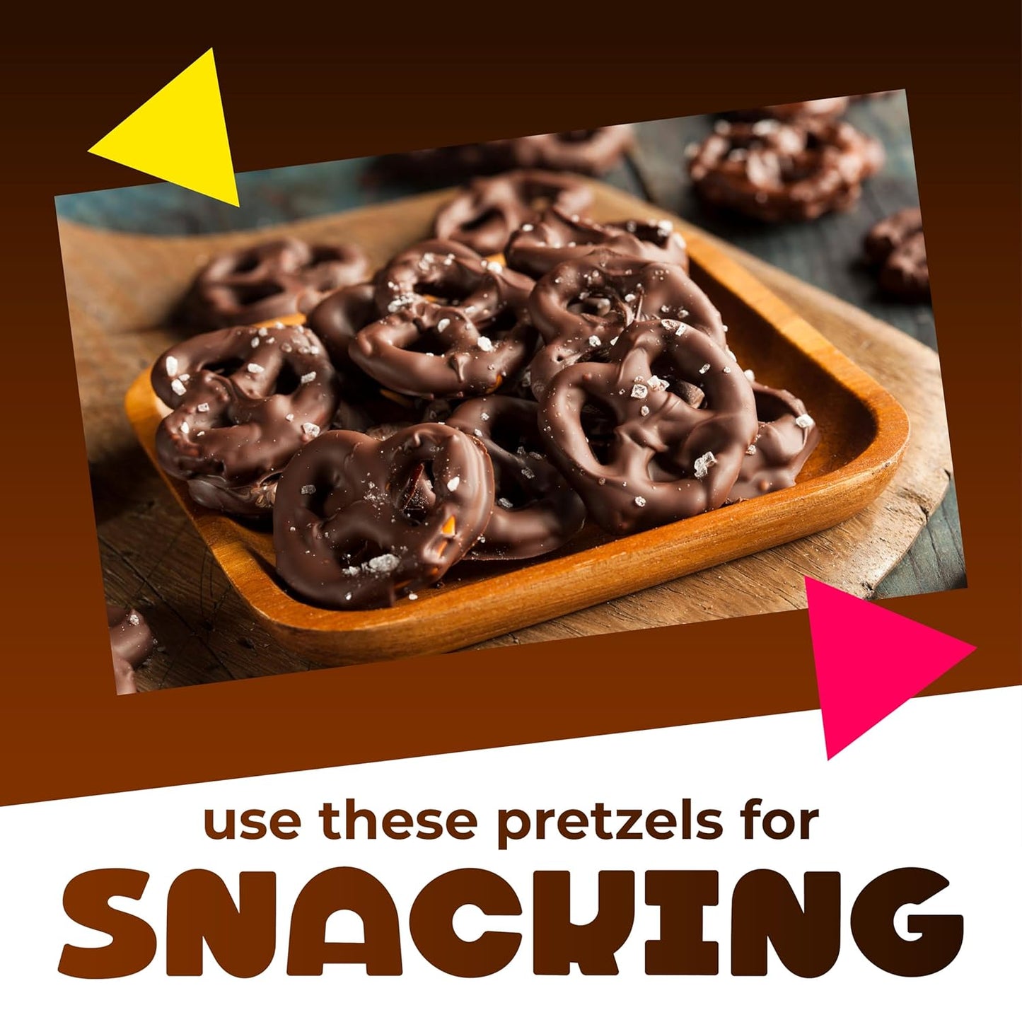 Dark Chocolate Covered Pretzels | 40 Ounce Bag | Salted Pretzels in Mildly Sweet Chocolate Coating