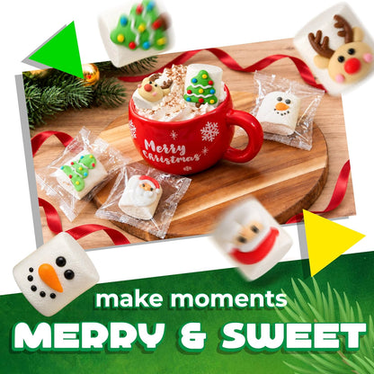 Christmas Marshmallow Candy, Individually Wrapped, 3.5 Oz Gift Bag