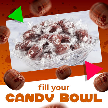Root Beer Barrels Hard Candy |1 Pound Bag - Approx. 75 Count | Old Fashioned Candy | Bulk Candy Individually Wrapped | Rootbeer Barrels Hard Candy