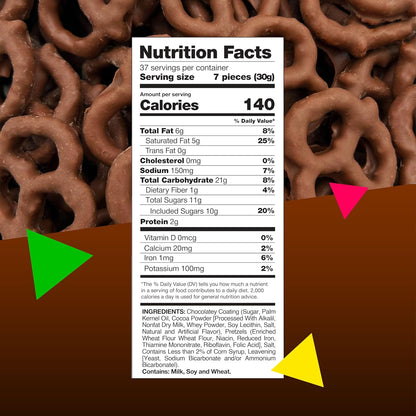 Milk Chocolate Covered Pretzels | 40 Ounce Bag | Salted Pretzels in Creamy Chocolate Coating