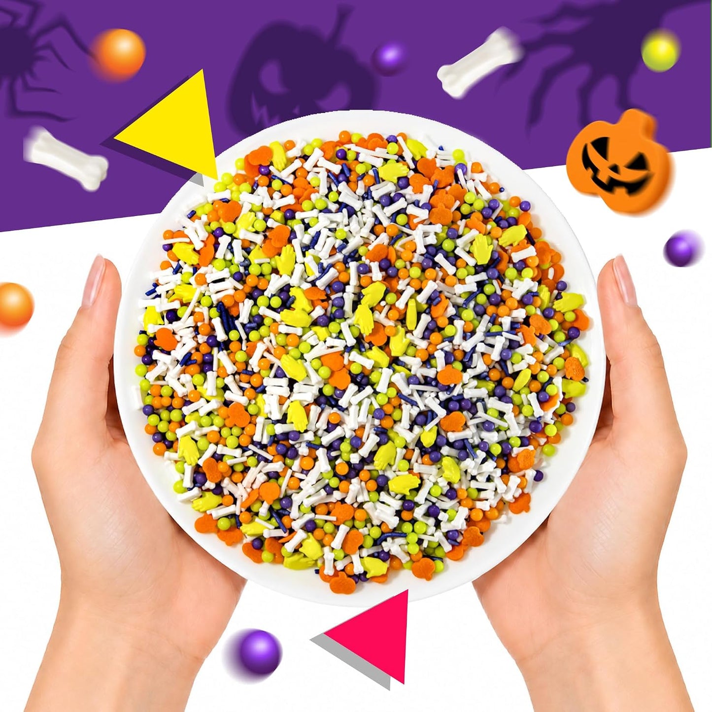 Halloween Zombie Sprinkles Mix for Cakes, Cupcakes and Baking, 6 Oz Bag
