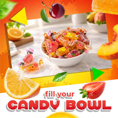 Jelly Candy, Assorted Fruit Flavors, Dye Free Candy, 8 Oz Bag