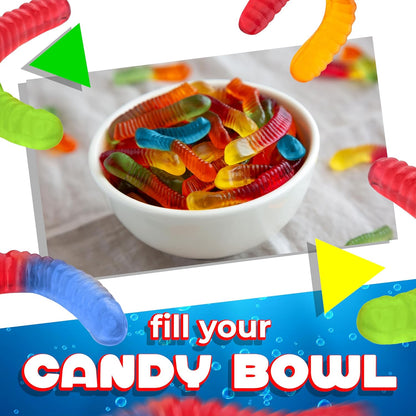 Blue Sharks Gummy Candy | 1 Pound Bag | Blue Raspberry and Marshmallow Flavor