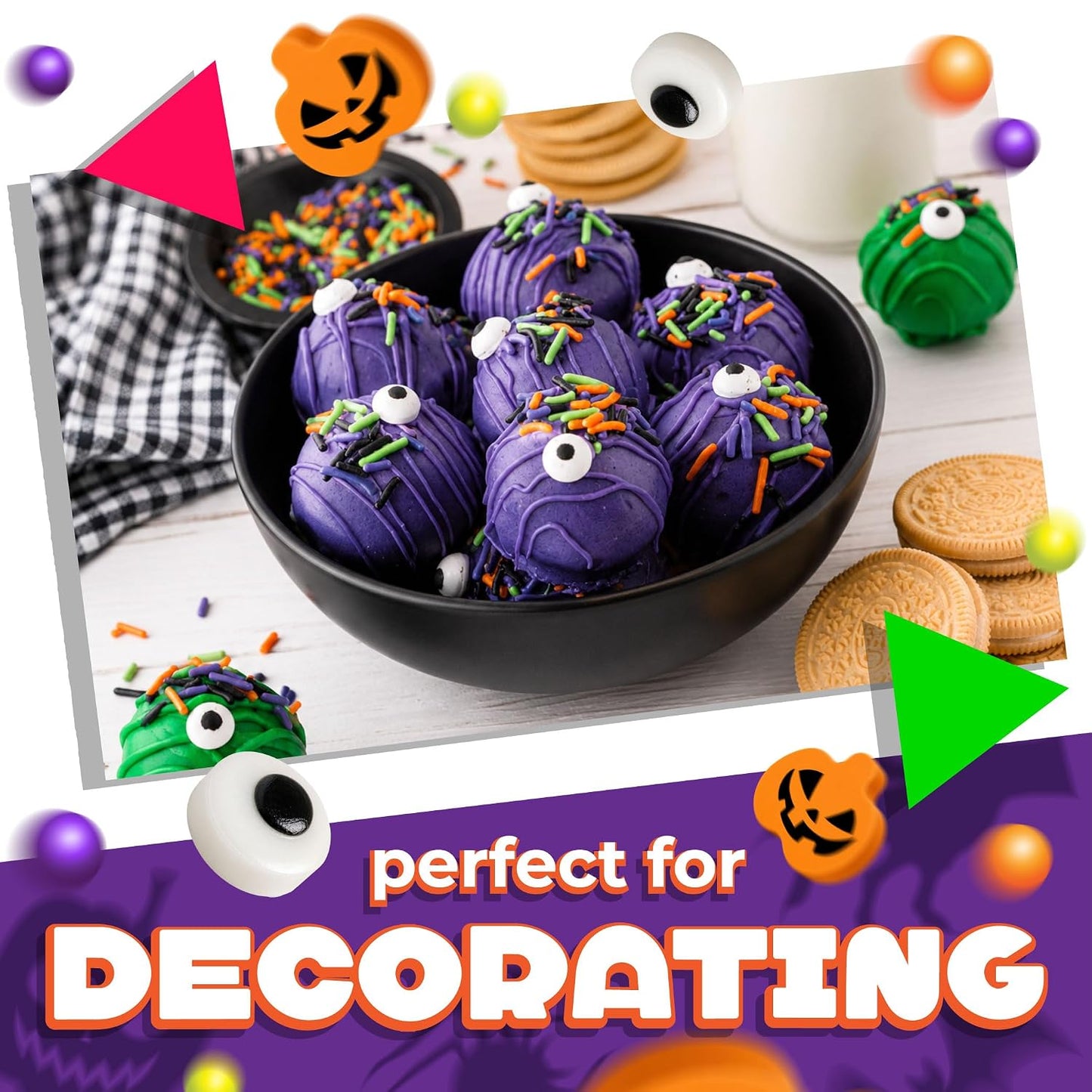 Halloween Sprinkles Mix for Cake Decorating and Baking, 6 Oz Bag