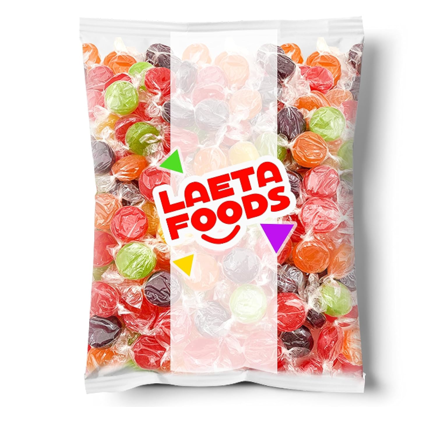 Assorted Fruit Hard Candy | 1 Pound Bag - 70 Count | Assorted Hard Candy Individually Wrapped | Old Fashioned Candies | Fruit Flavored Hostess Mix