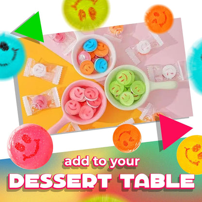 Happy Face Candy | 1 Lb Bag | Hard Candy Individually Wrapped | Assorted Fruit Flavors | Sweet & Sour Candies for Goodie Bags, Party Favors & Office Bowls