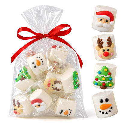 Christmas Marshmallow Candy, Individually Wrapped, 3.5 Oz Gift Bag