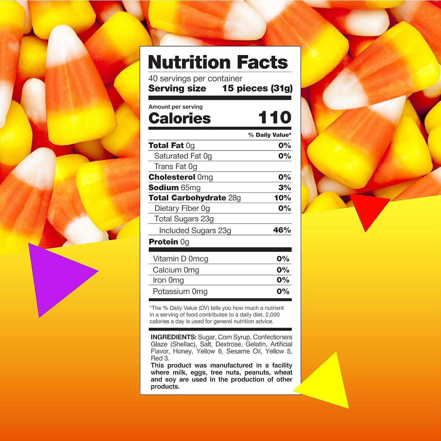 Halloween Candy Corn | 3 Pound Bag | Classic Old Fashioned Sweets | Bulk Mellowcreme Candy for Parties, Baking, Fall Decorations & Celebrations | Retro Treats