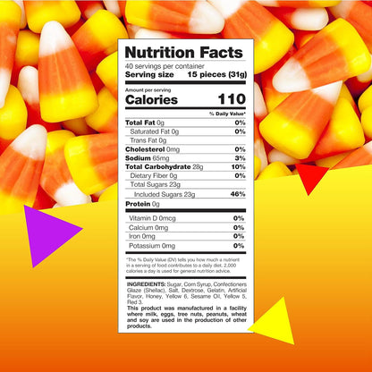 Halloween Candy Corn | 3 Pound Bag | Classic Old Fashioned Sweets | Bulk Mellowcreme Candy for Parties, Baking, Fall Decorations & Celebrations | Retro Treats