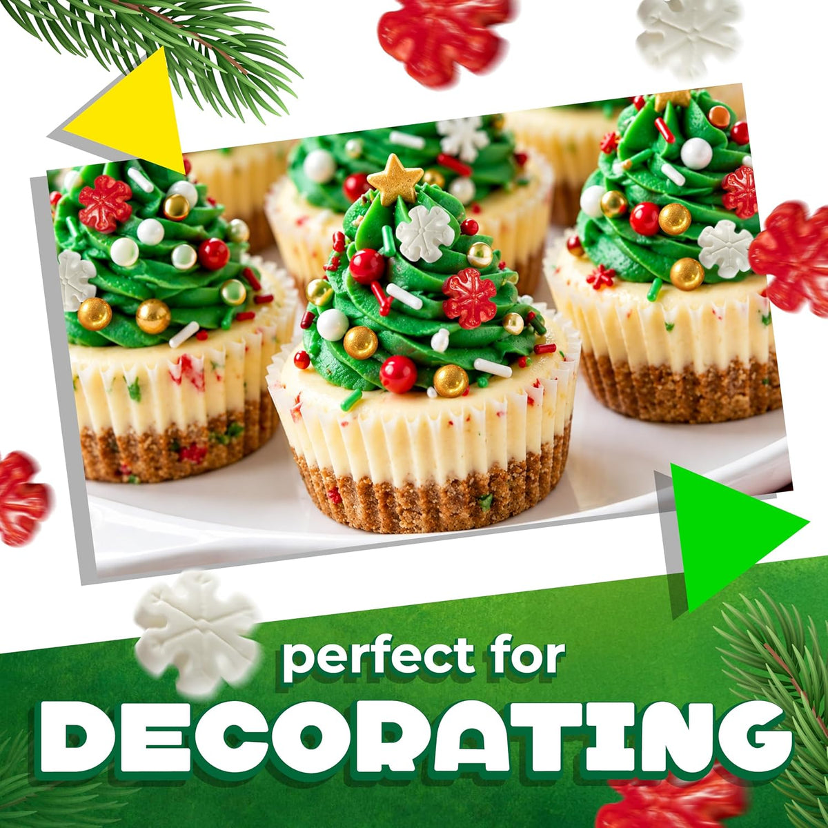 Sprinkles Mix Christmas, Sprinkles for Cake Decorating, 6 Oz Bag