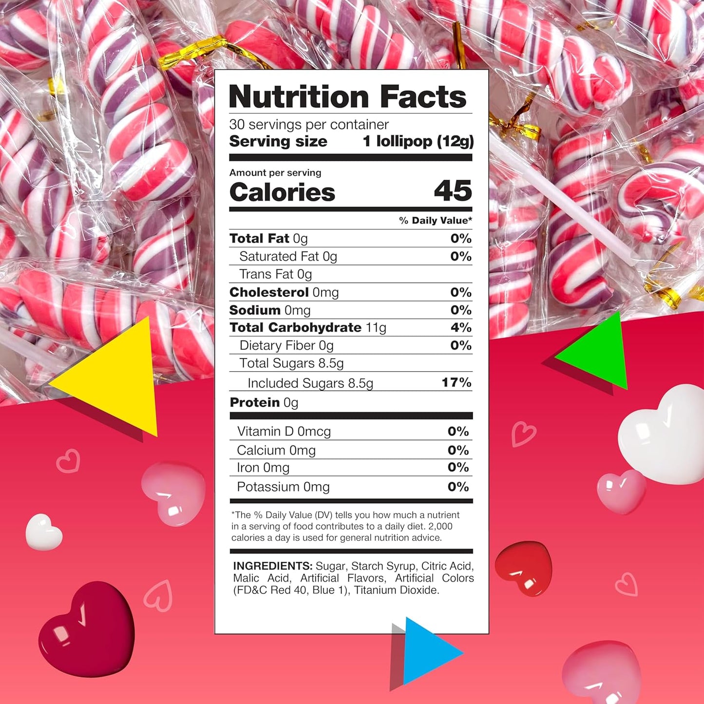 Swirl Lollipops | 30 Count Jar | Mixed Fruit Flavor | Easter Candy | Pink Lollipops Individually Wrapped | Twisty Suckers Party Favor Candy for Girls' Themed Events | Pink Candy
