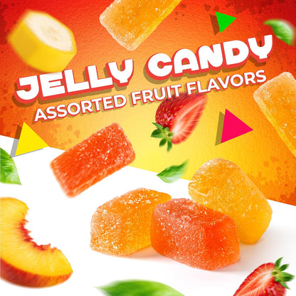 Jelly Candy, Assorted Fruit Flavors, Dye Free Candy, 8 Oz Bag