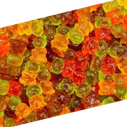 Sugar-Free Gummi Bears | 1 Pound Bag | 3D Candy in Assorted Fruit Flavors