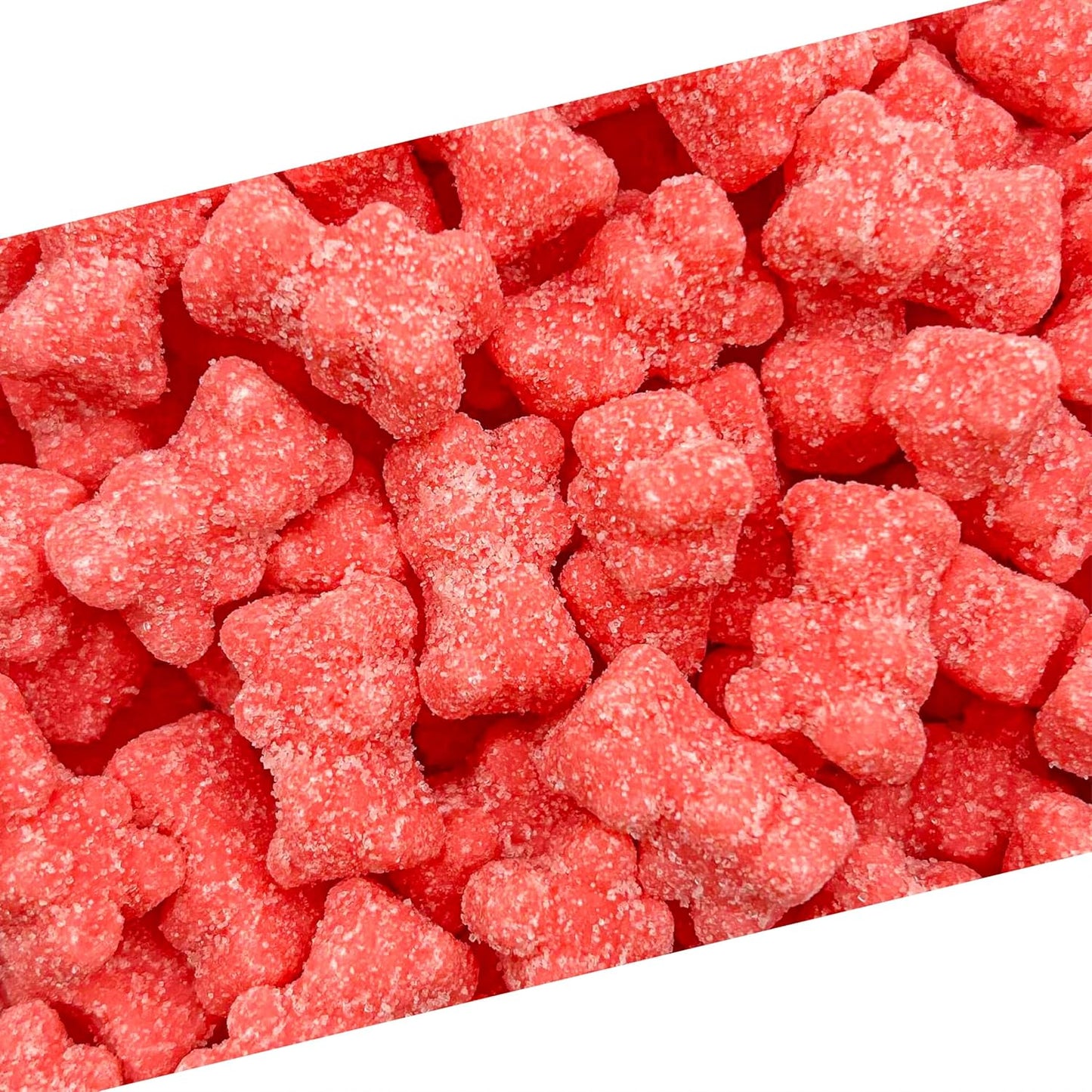 Sour Bears Gummy Candy | 1 Lb Bag | Tutti-Frutti Jelly Candies | Gelatin Free Gummi Bears | Neon Pink Gummies for Gender Reveal, Baby Showers & Candy Buffets